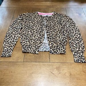 Kids leopard cardigan